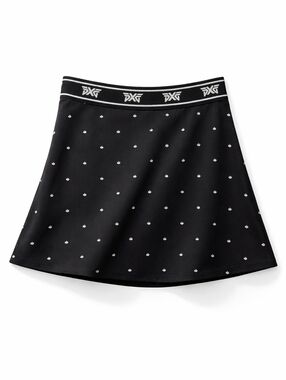 PXG Golf Skort Black Agave Print Logo Waistband Tennis Golf Skort